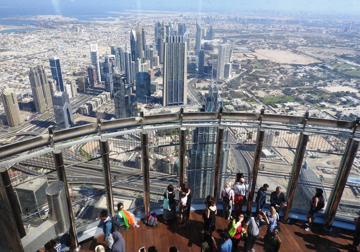 From the very top of Burj Khalifa