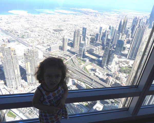 Lara at the Burj Khalifa