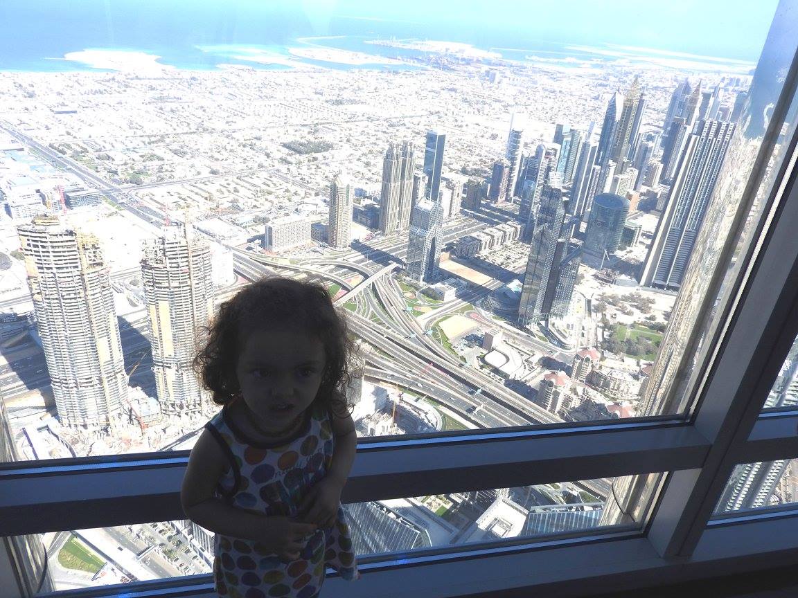 Lara at the Burj Khalifa