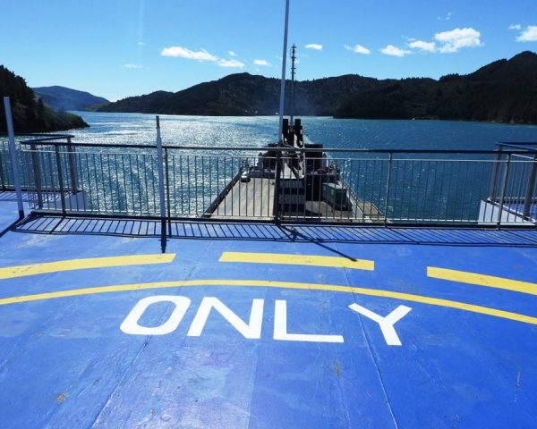 The Bluebridge Ferry crossing the Cook Strait