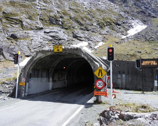 The Homer Tunnel going to Milford SoundThe Homer Tunnel going to Milford Sound