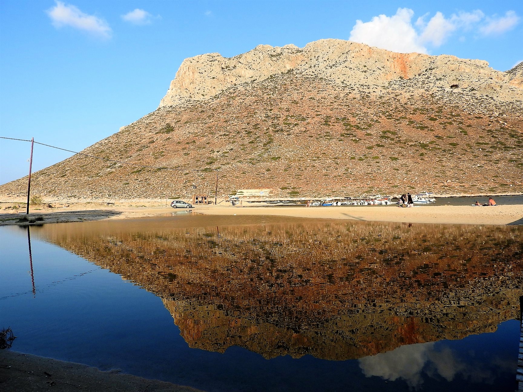 The beach of Zorba the Greek at Stravos, Crete