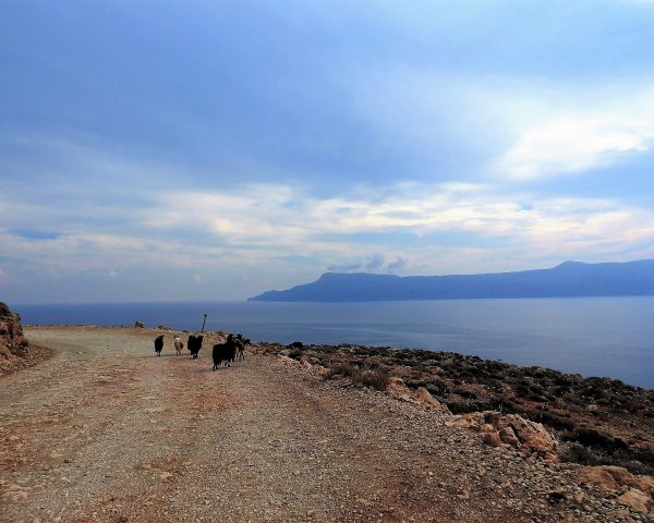 The road to Balos Lagoon, Crete