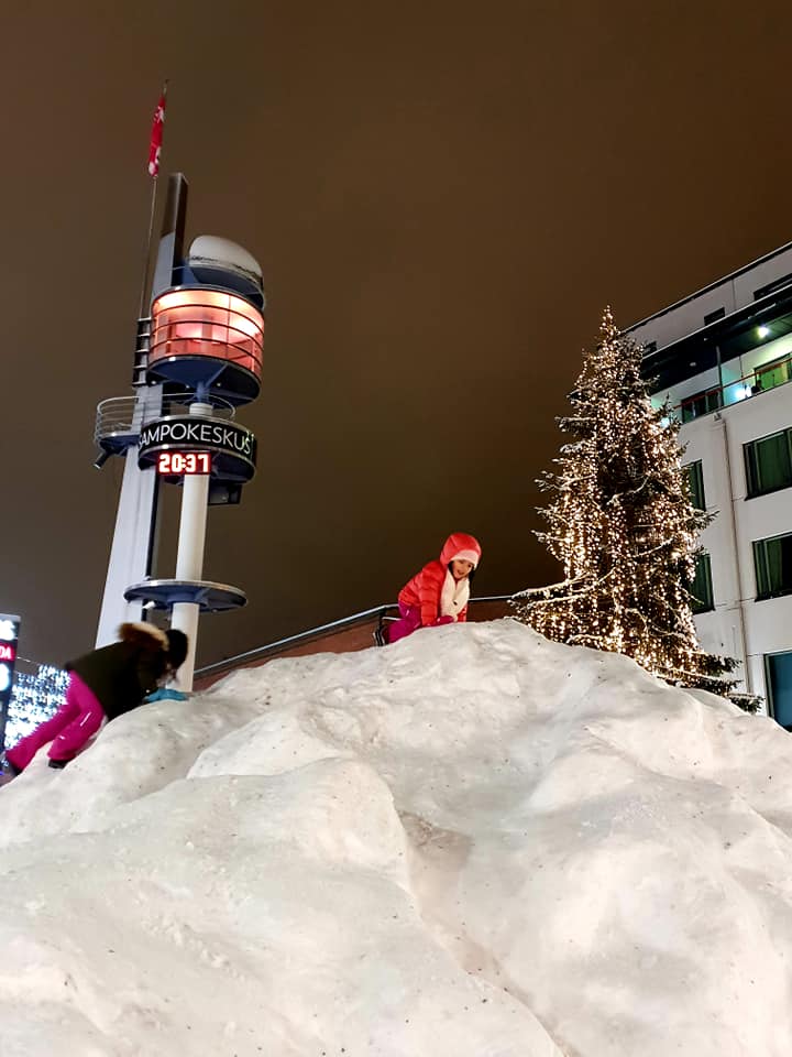 Lordi's Square in Downtown Rovaniemi, Lapland Finland