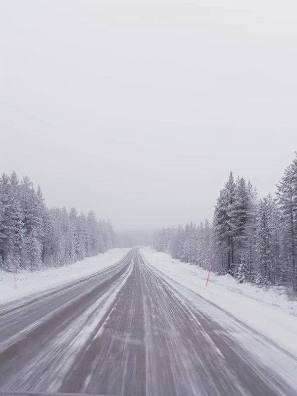 Road of Lapland Finland