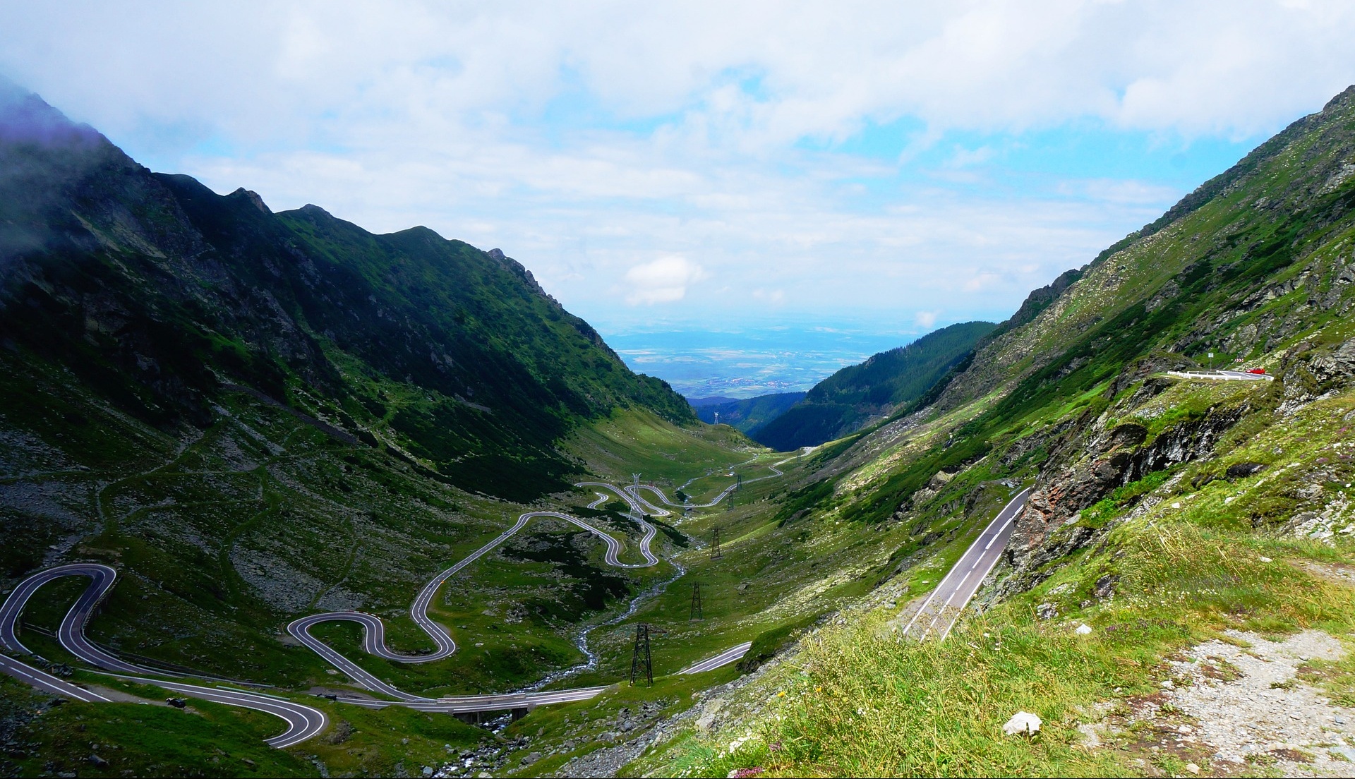 Road to Transfaragasan in Romania