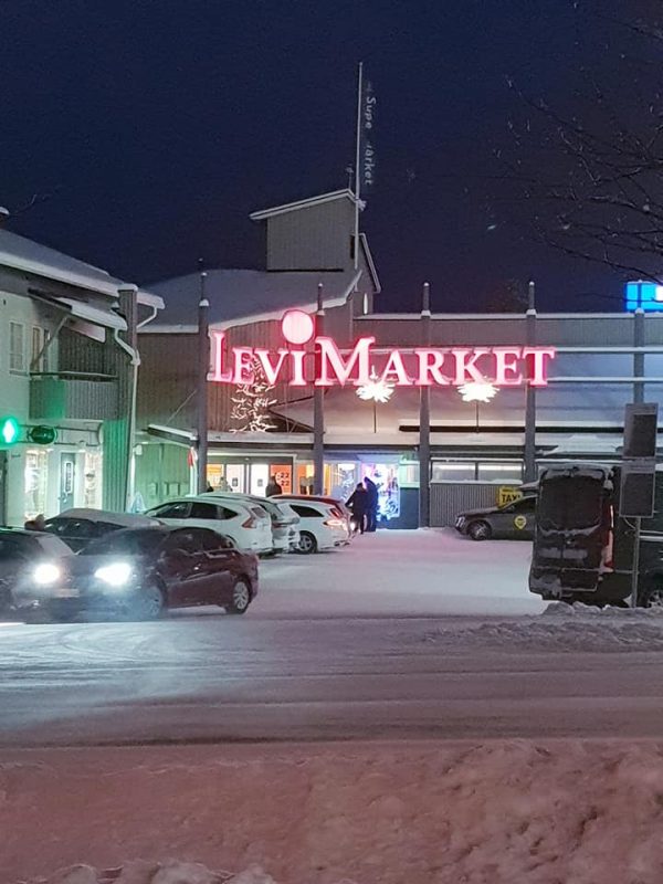 The center of Levi in Lapland Finland