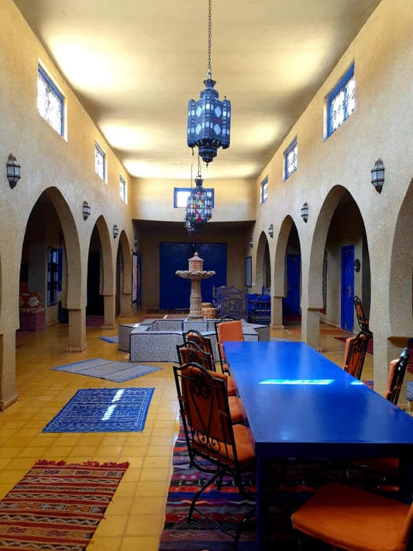 Inside the Hotel Ali in Merzouga