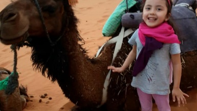LaraTheExplorer and her friend the camel