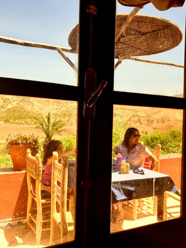 Restaurant in the Atlas mountains