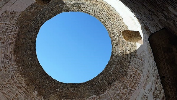 A Detail of the Palace of Diocletian in Split