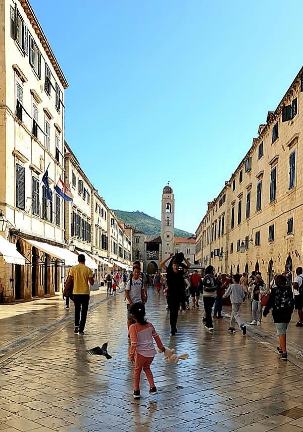 Lara in the Old Town of Dubrovnik