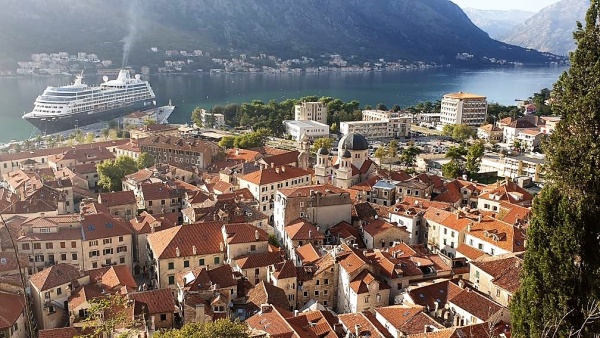 The town of Kotor from above