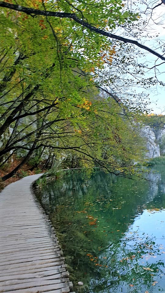 Walking path at Plitvice Lakes