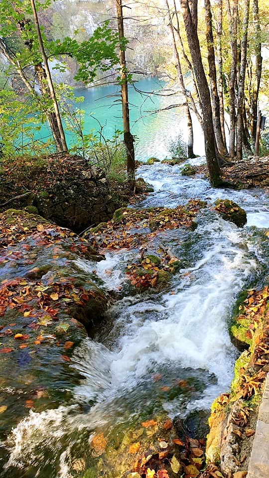 Water flowing at Plitvice Lakes
