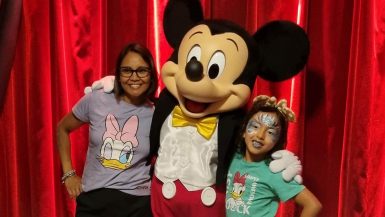 Disneyland Paris - Mom Lara and Mickey Mouse