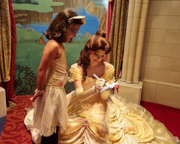 Lara with Belle