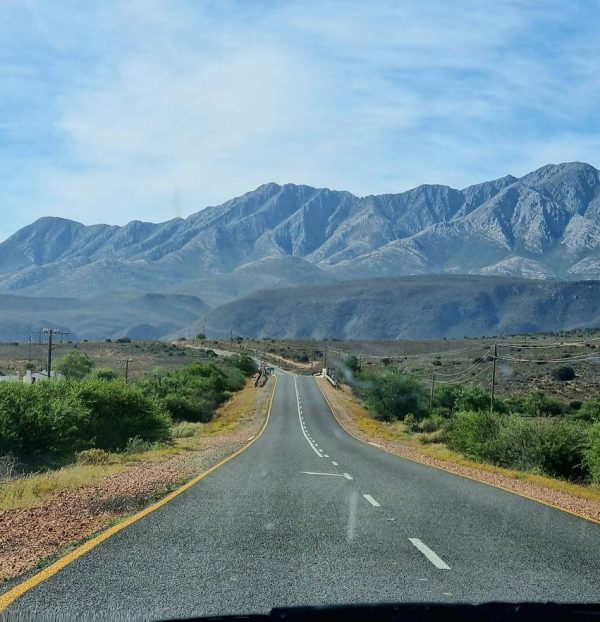 Scenic empty roads of South Africa